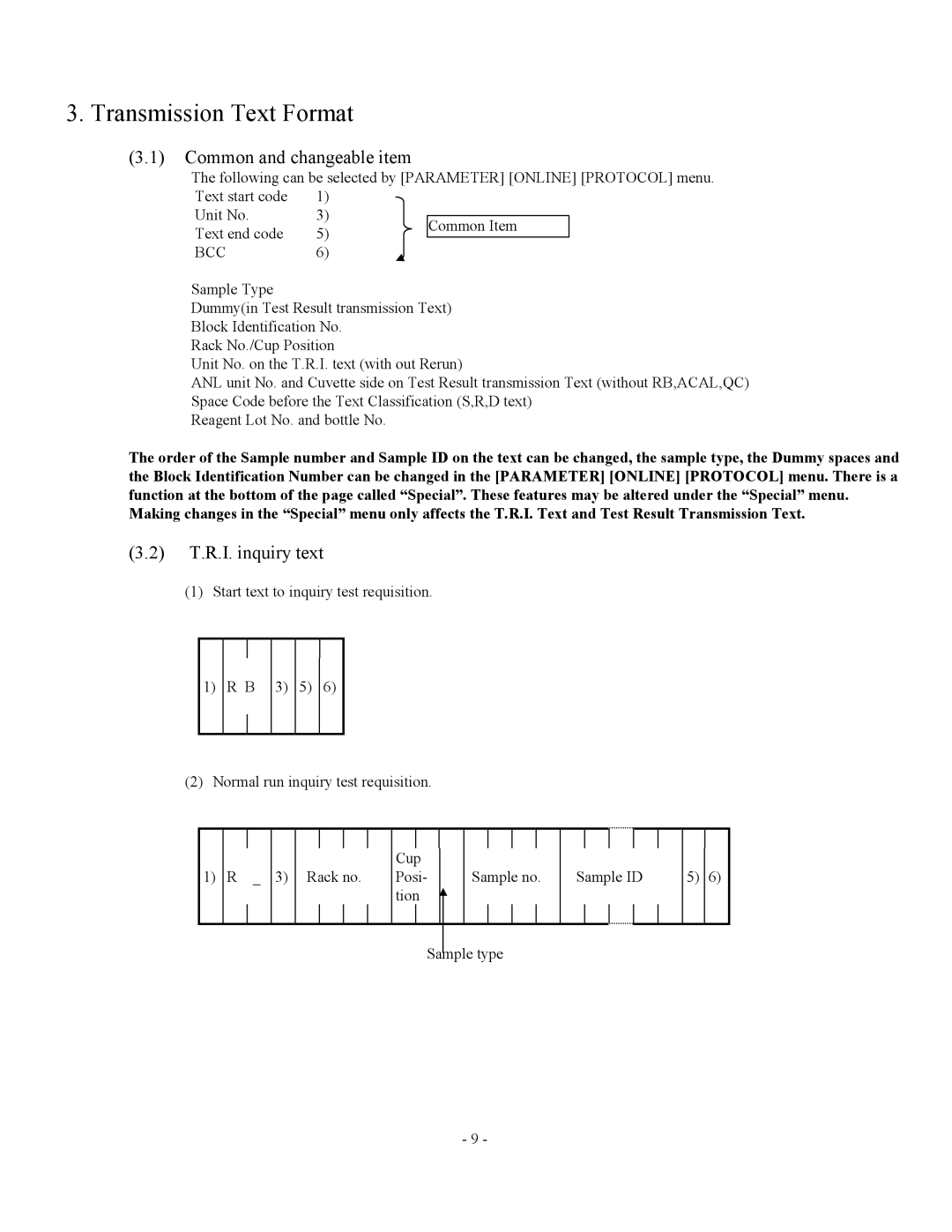 2Wire AU2700, AU5400 specifications Common and changeable item, T.R.I. inquiry text 