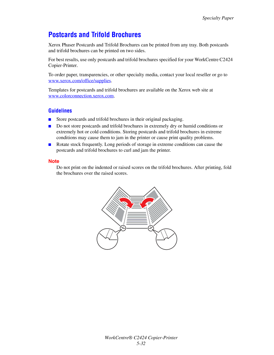 2Wire C424 manual Postcards and Trifold Brochures, Guidelines 