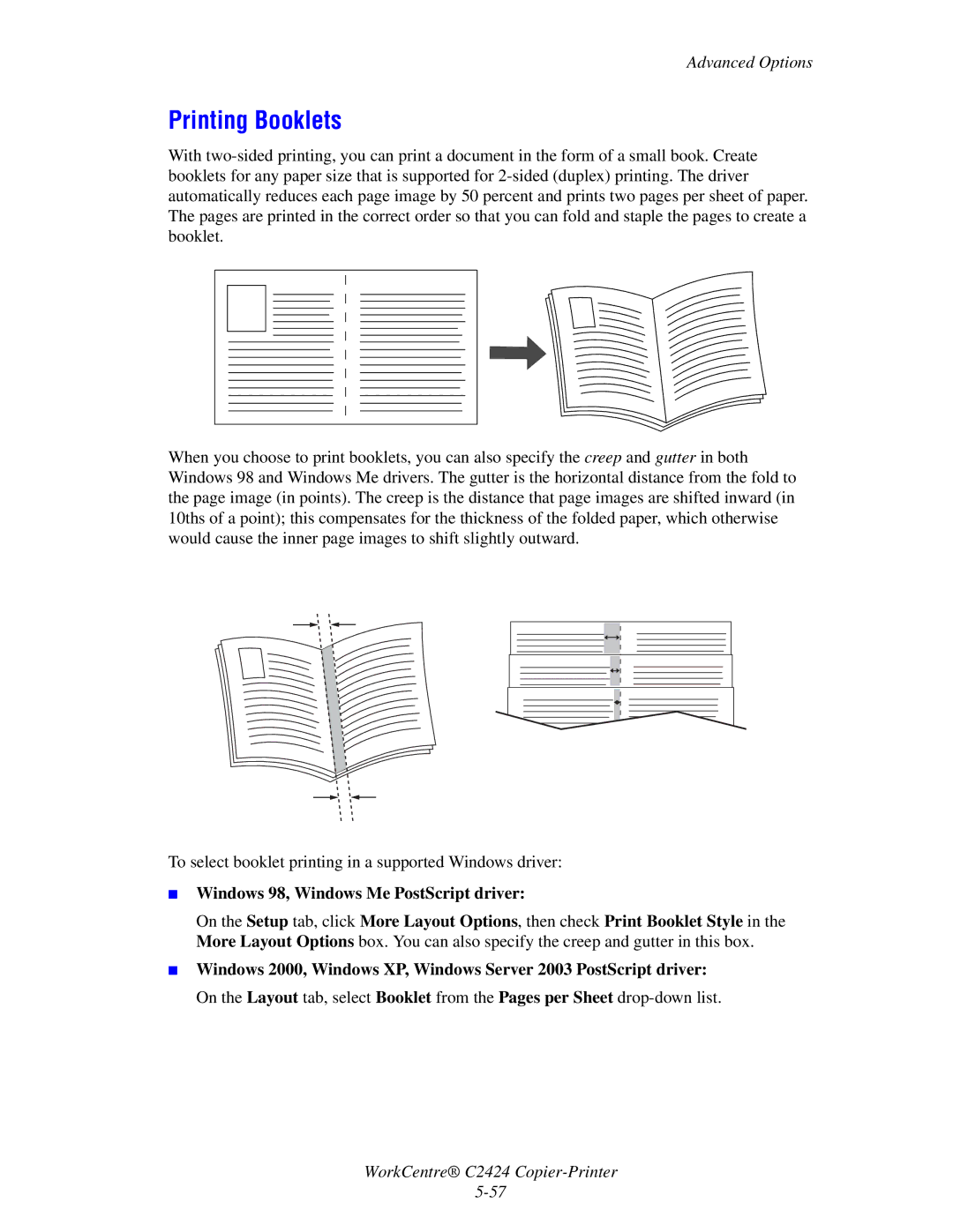 2Wire C424 manual Printing Booklets 