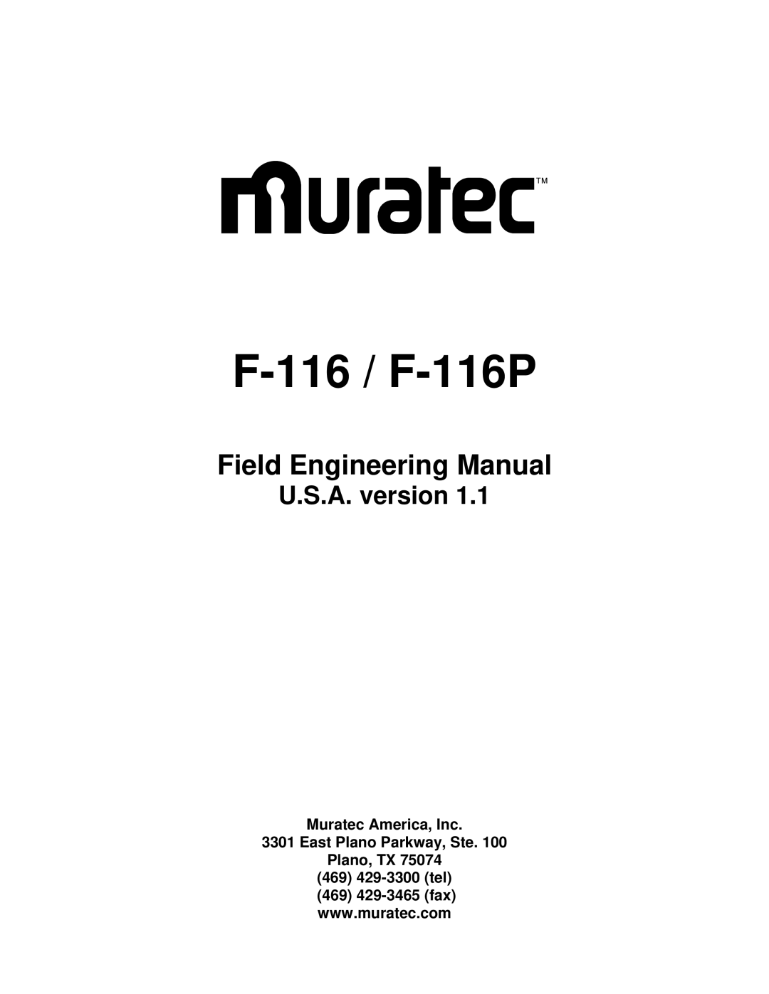 2Wire manual 116 / F-116P 