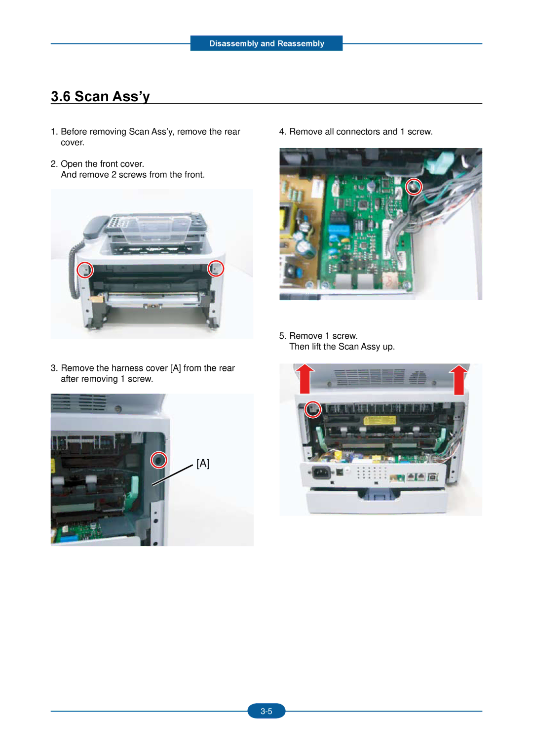 2Wire F-116P manual Scan Ass’y 