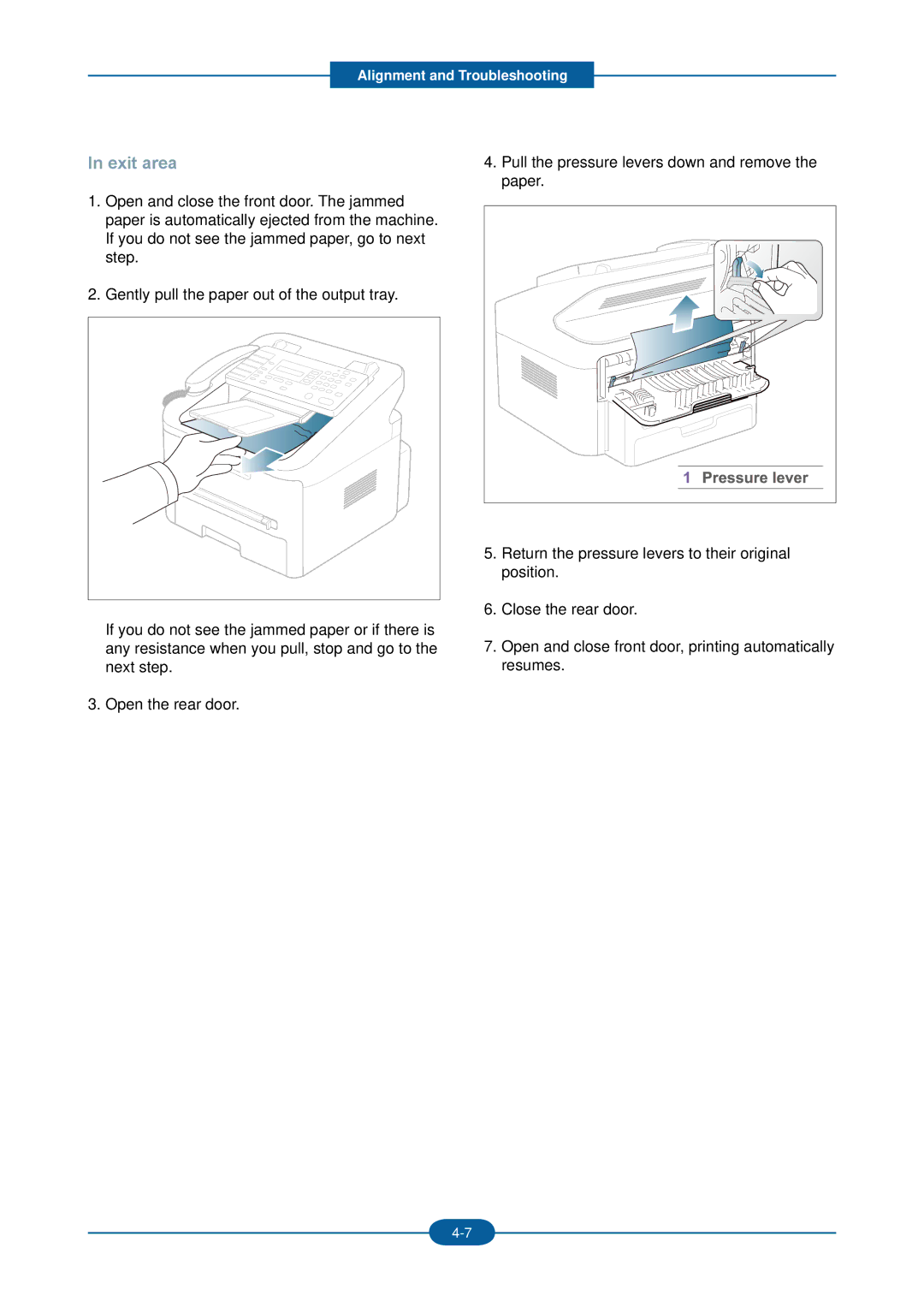 2Wire F-116P manual Exit area 