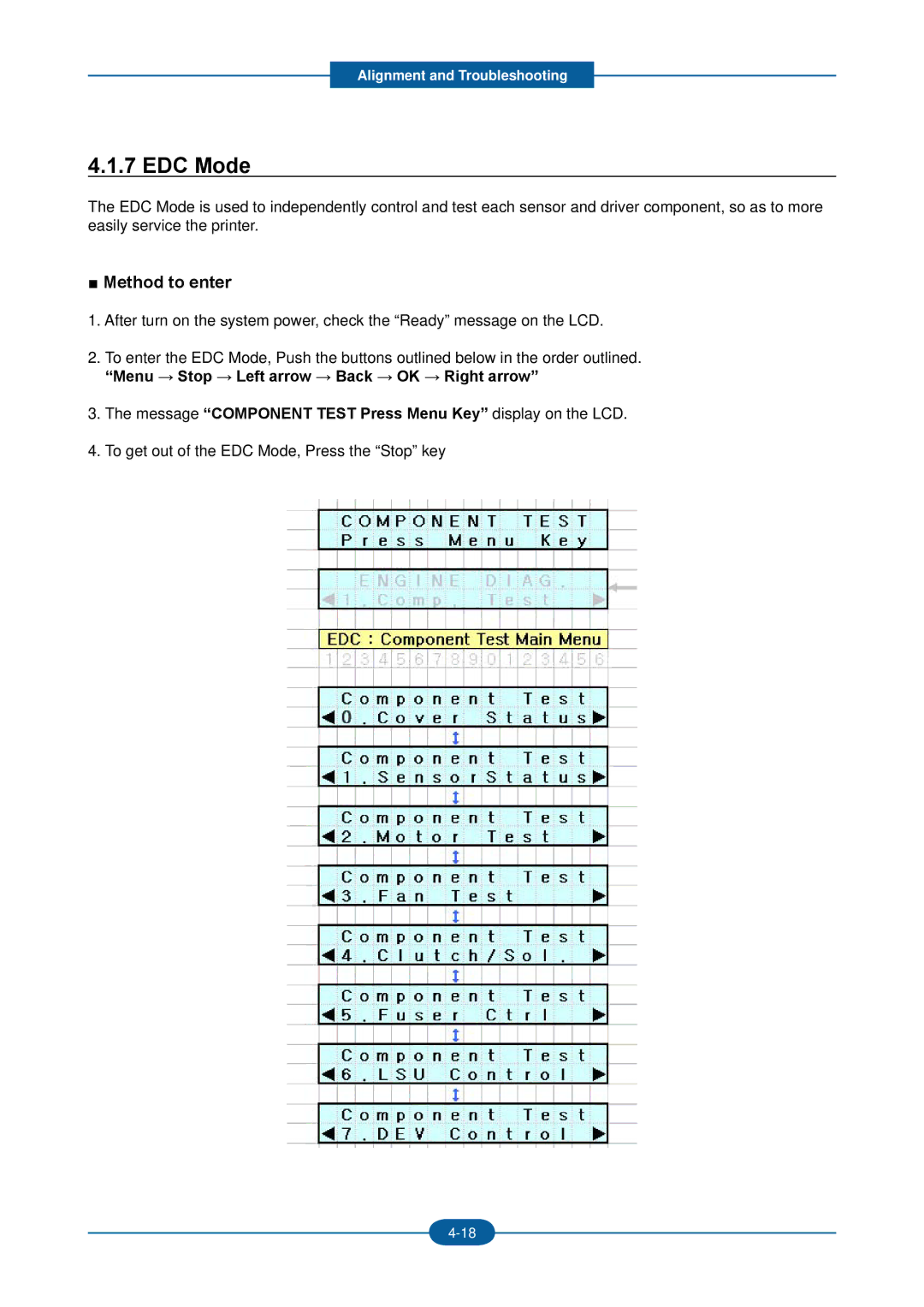 2Wire F-116P manual EDC Mode, Method to enter 