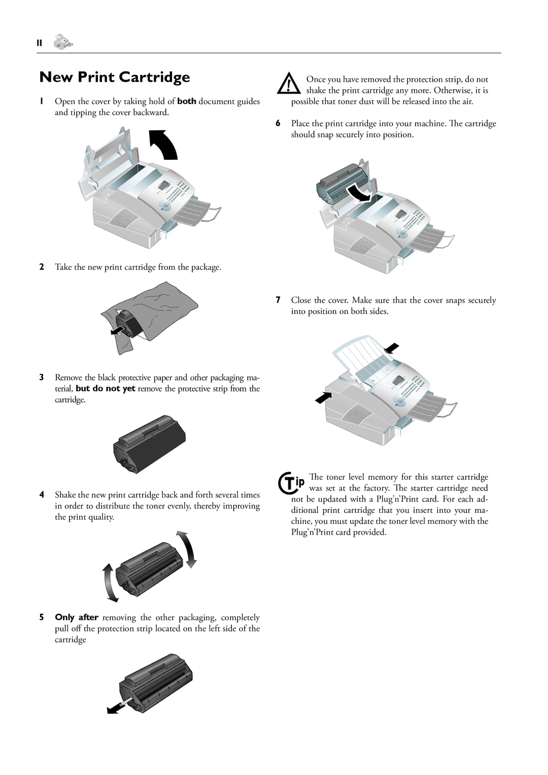 2Wire F110 user manual New Print Cartridge 