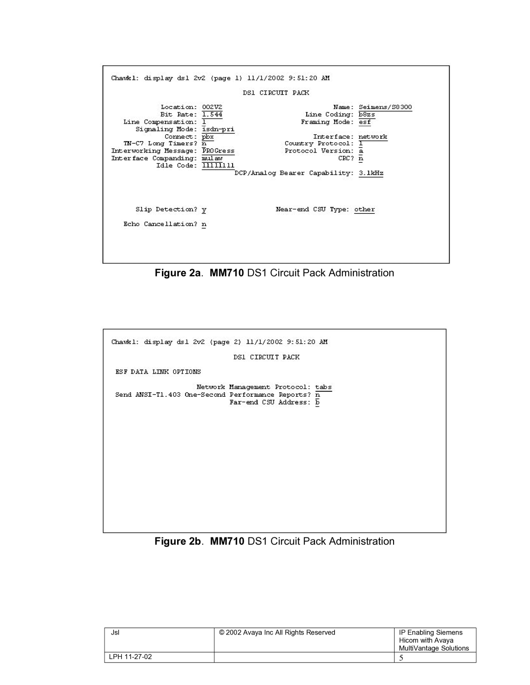 2Wire s8300, g700 manual MM710 DS1 Circuit Pack Administration 