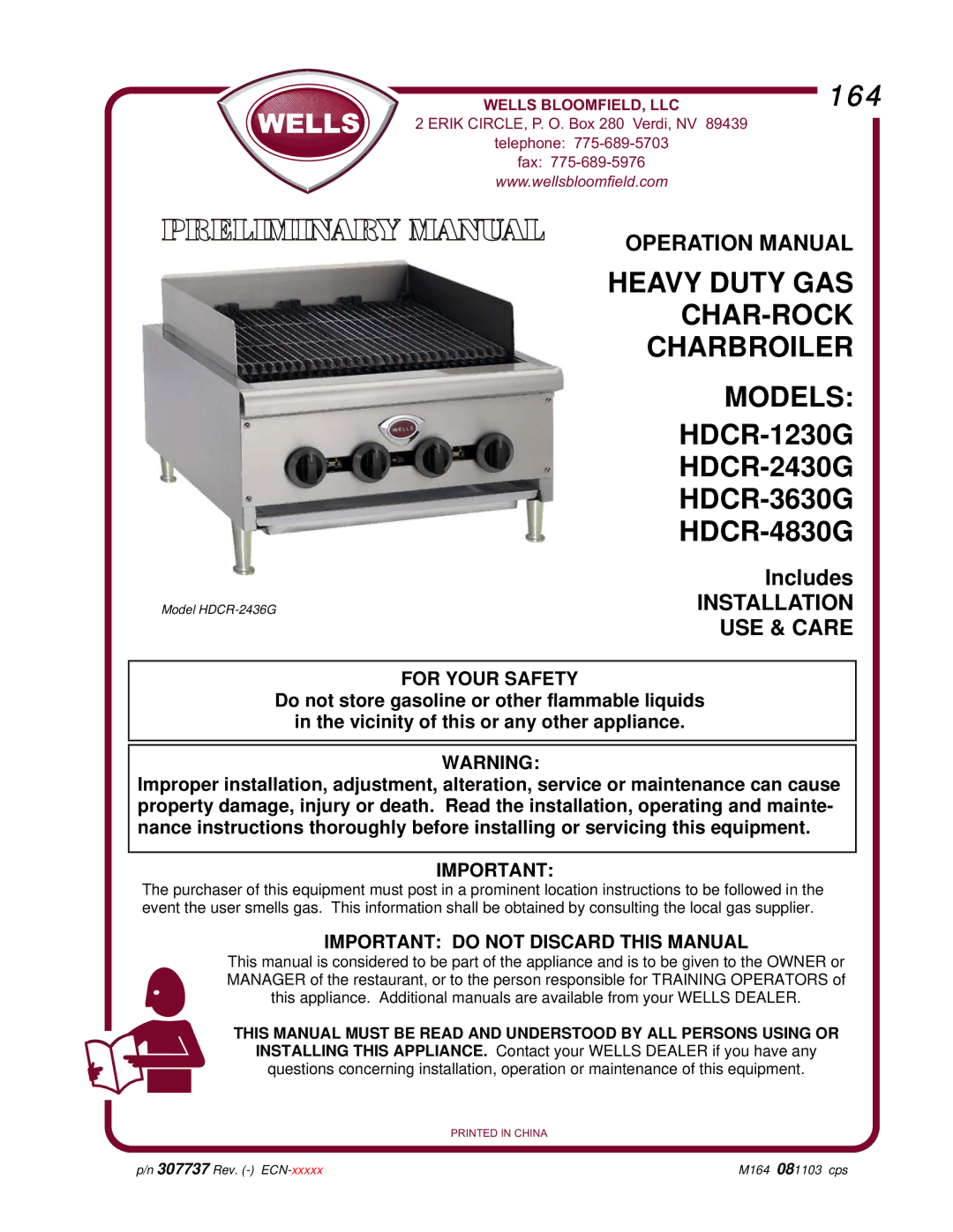 2Wire HDCR-1230G, HDCR-4830G, HDCR-2430G, HDCR-3630G operation manual 164, Important do not Discard this Manual 