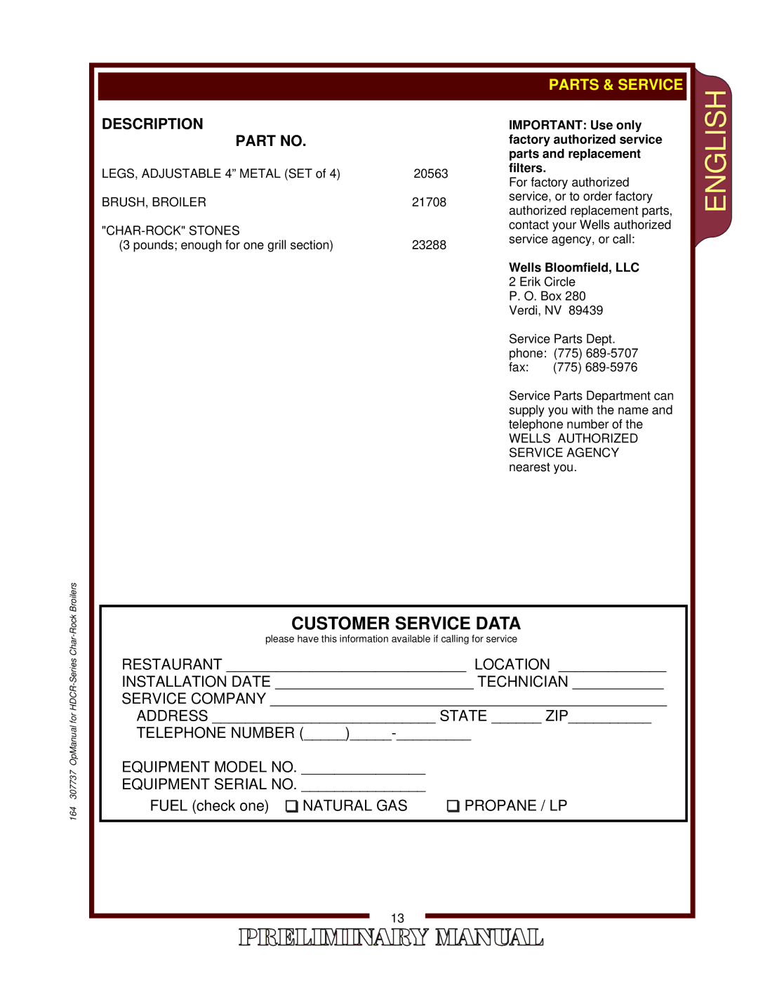 2Wire HDCR-3630G, HDCR-4830G, HDCR-1230G, HDCR-2430G operation manual Wells Bloomfield, LLC 