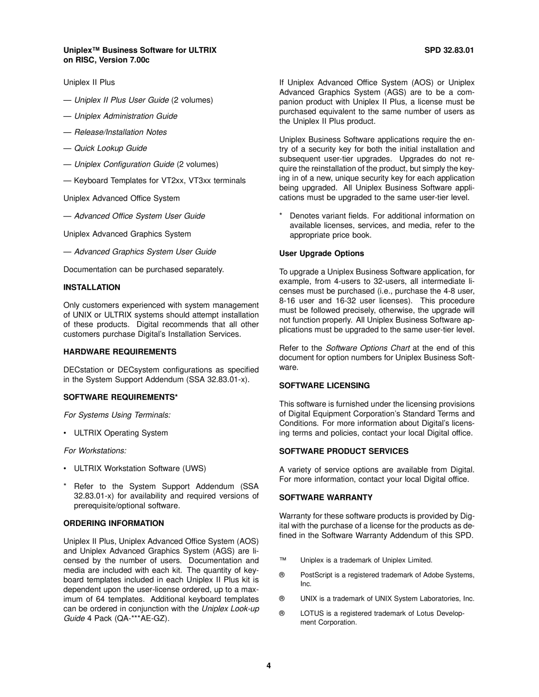 2Wire SPD 32.83.01 Installation, Hardware Requirements, Software Requirements, Ordering Information, Software Licensing 