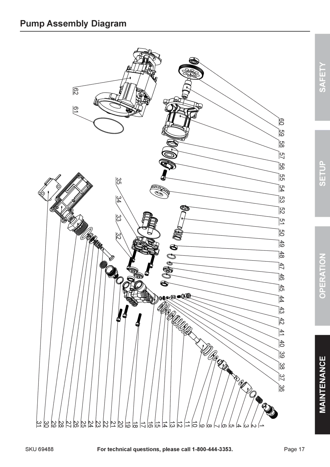 321 Studios 69488 owner manual DiagramPump Assembly 