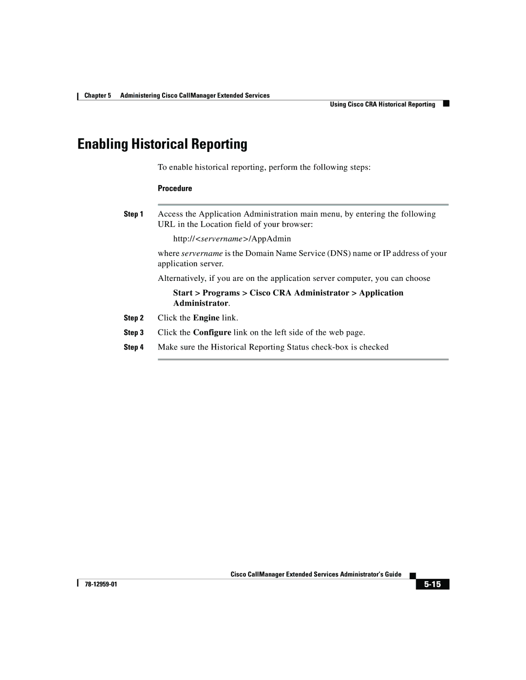 321 Studios 78-12959-01 manual Enabling Historical Reporting 