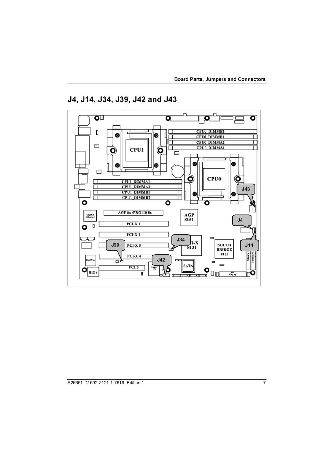 321 Studios D1692-BXX technical manual J4, J14, J34, J39, J42 and J43 