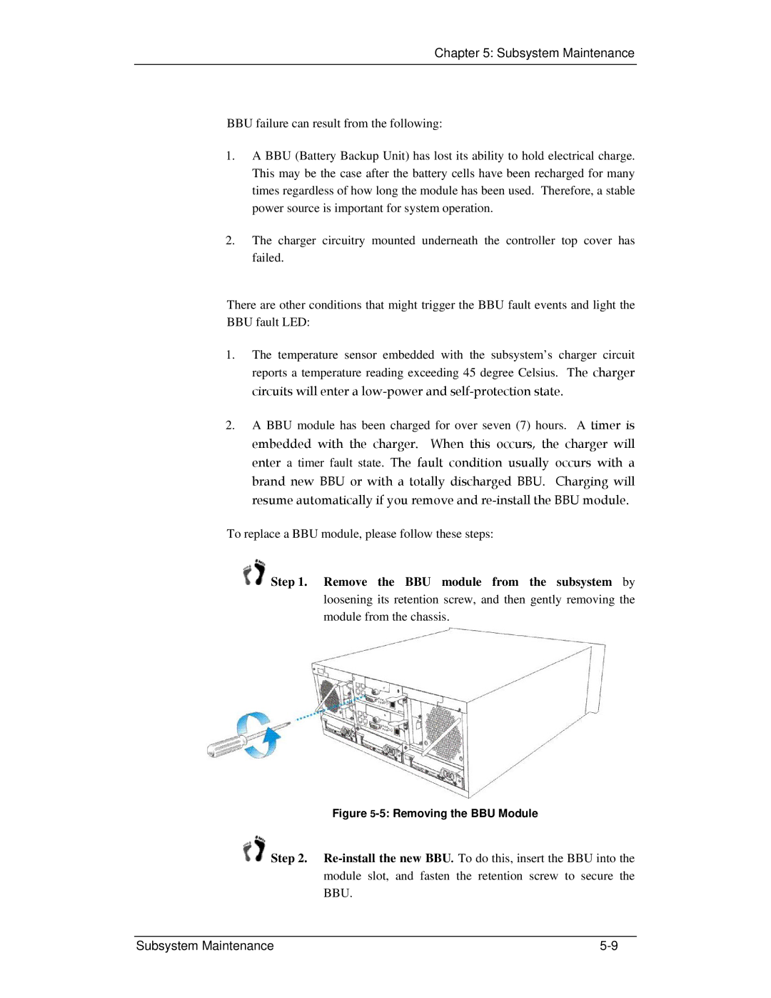 321 Studios GHDX2-2430S-24F4D manual Removing the BBU Module 