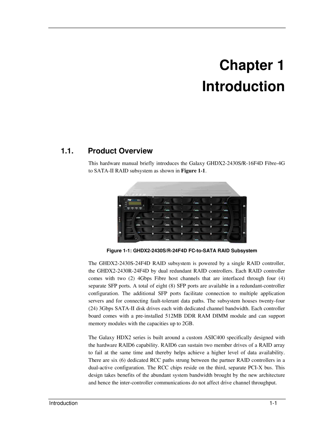 321 Studios GHDX2-2430S-24F4D manual Chapter Introduction, Product Overview 