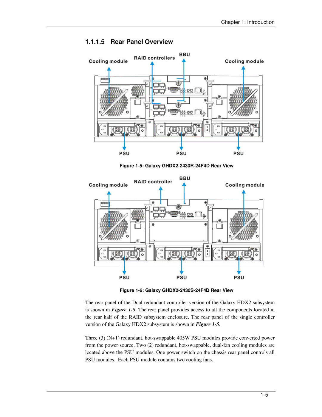 321 Studios GHDX2-2430S-24F4D manual Rear Panel Overview, Galaxy GHDX2-2430R-24F4D Rear View 