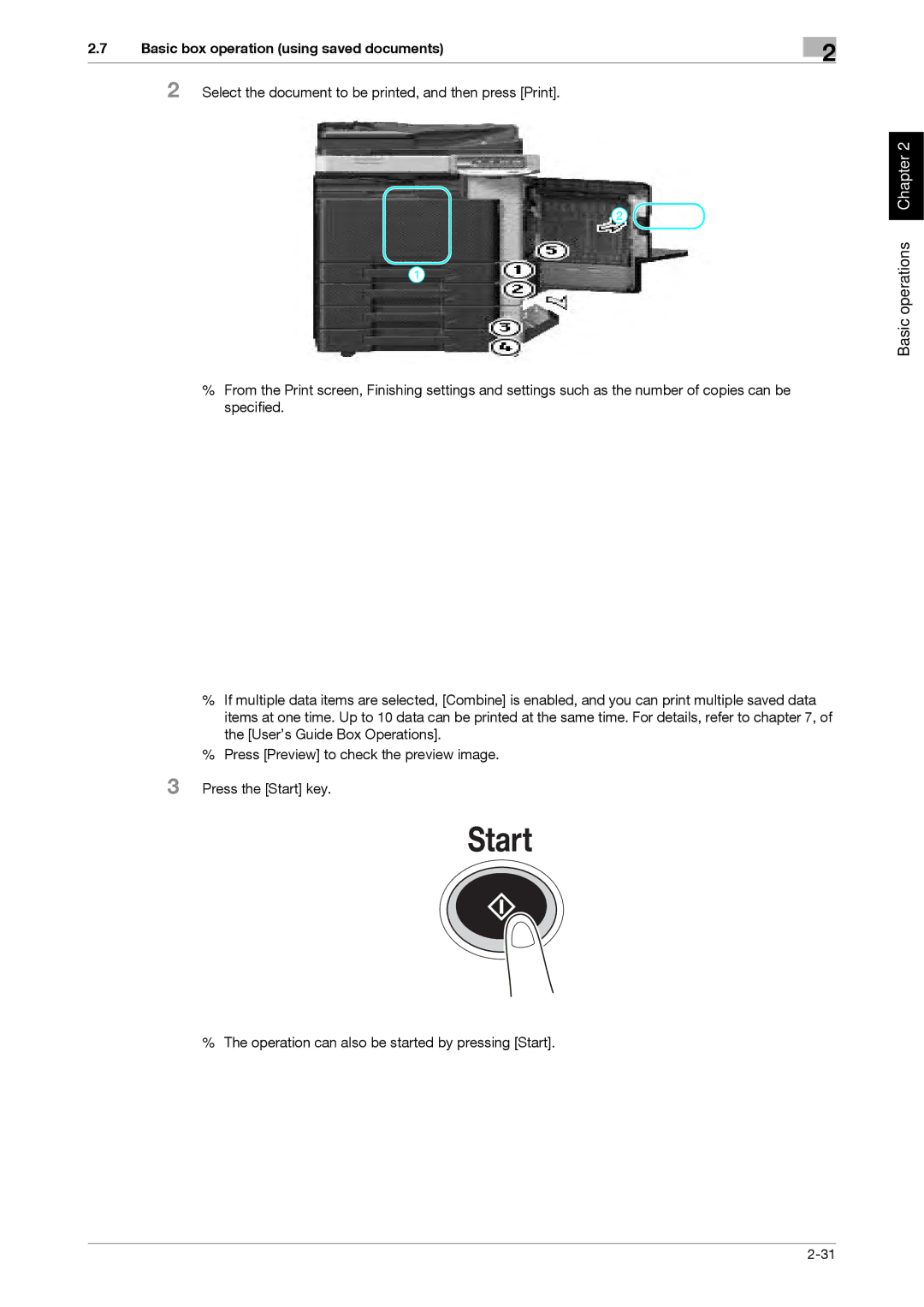 321 Studios MFX-C2828 manual Basic operations Chapter 