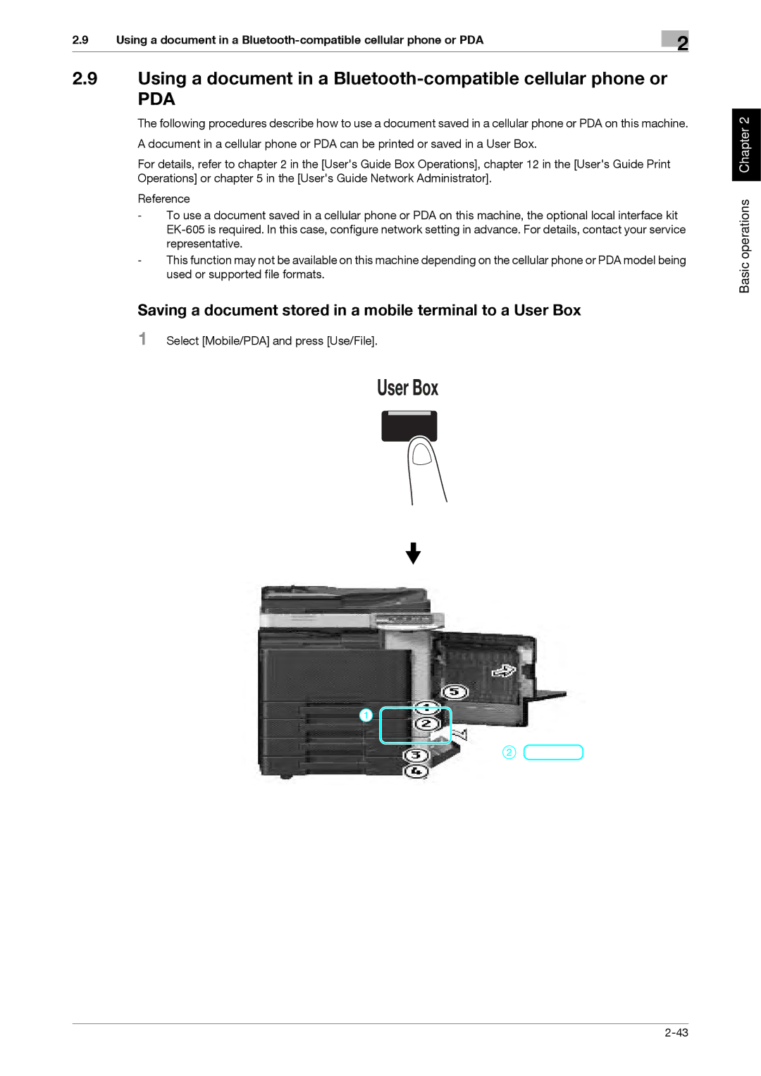 321 Studios MFX-C2828 manual Using a document in a Bluetooth-compatible cellular phone or 