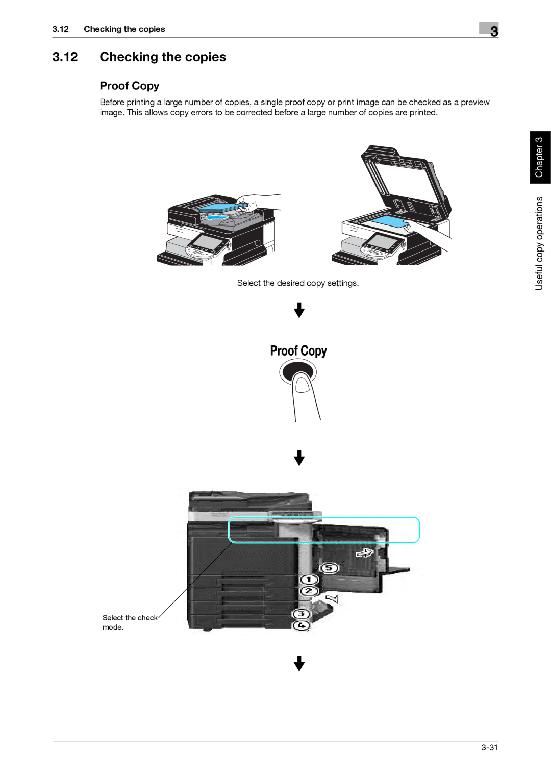 321 Studios MFX-C2828 manual Checking the copies, Proof Copy 