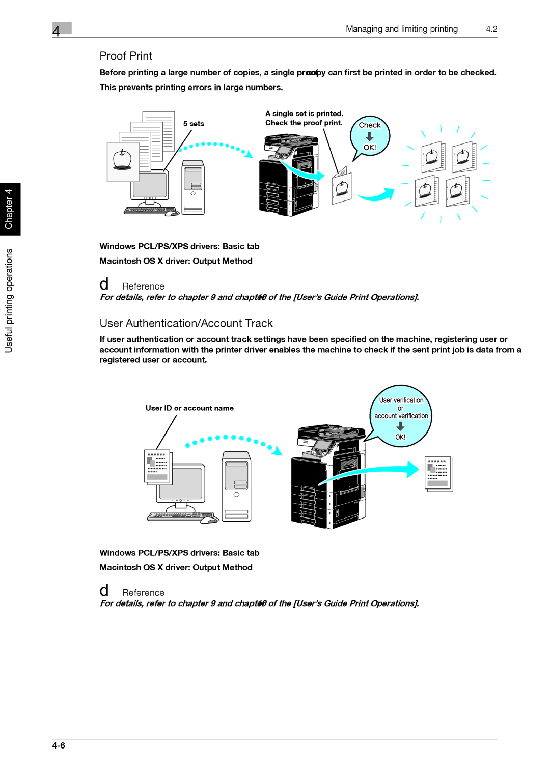 321 Studios MFX-C2828 manual Proof Print, User Authentication/Account Track 