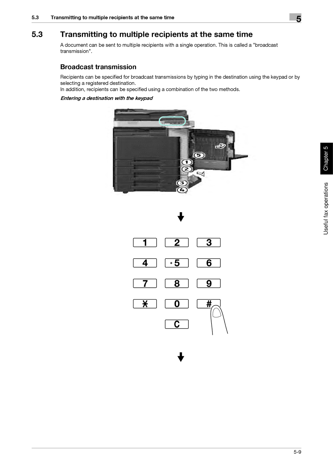 321 Studios MFX-C2828 manual Transmitting to multiple recipients at the same time, Broadcast transmission 