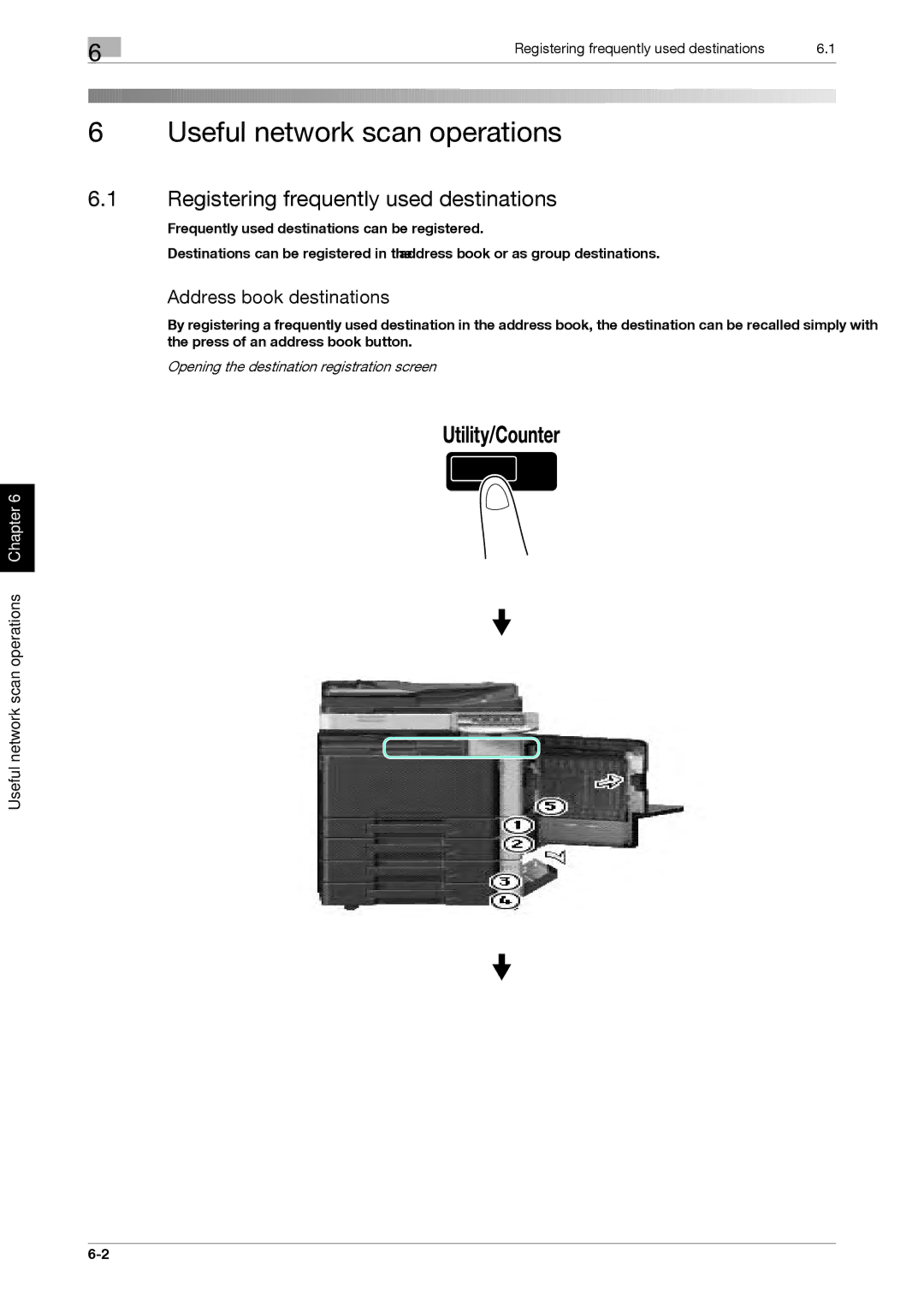 321 Studios MFX-C2828 manual Useful network scan operations, Registering frequently used destinations 