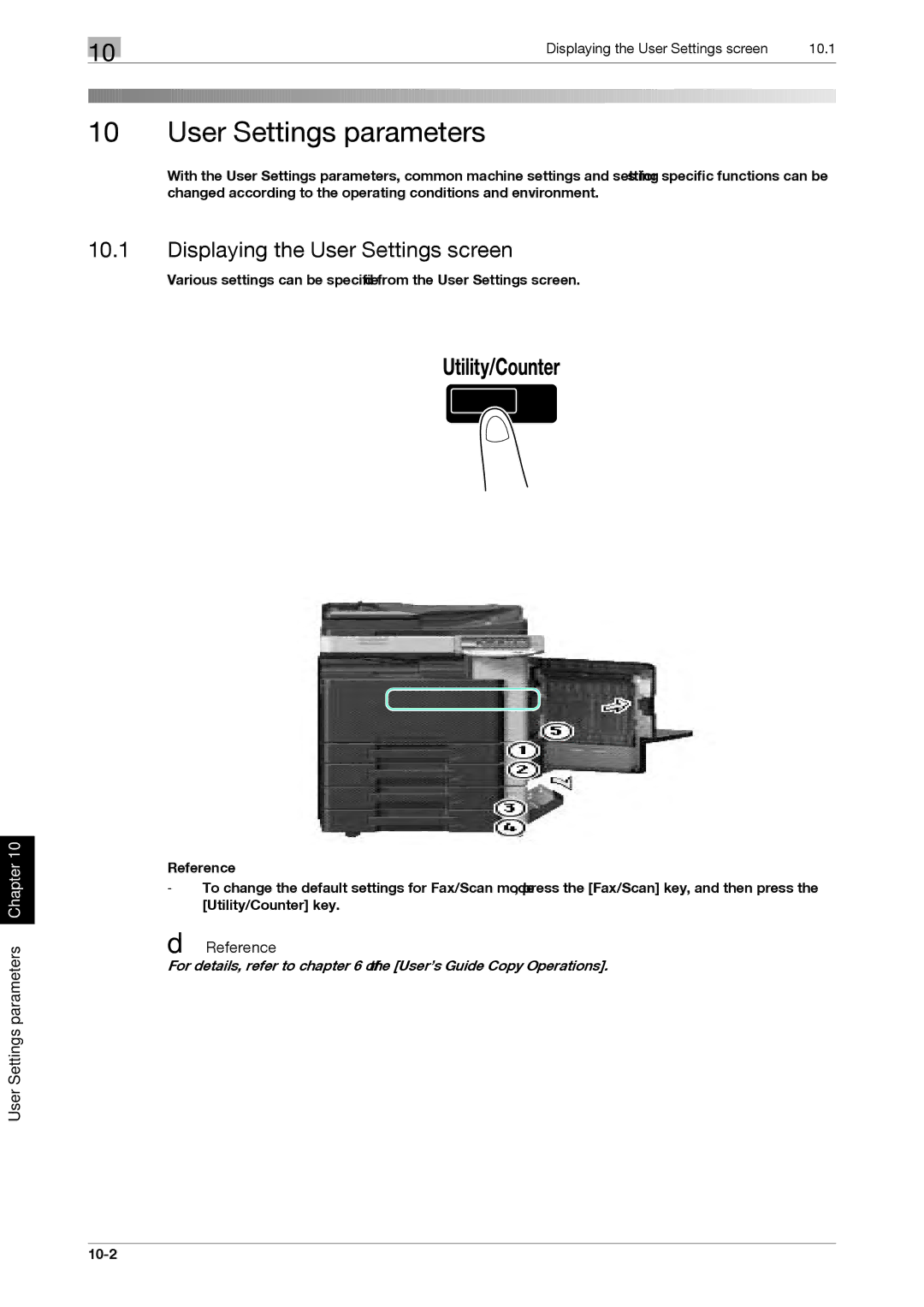 321 Studios MFX-C2828 manual Displaying the User Settings screen 10.1 