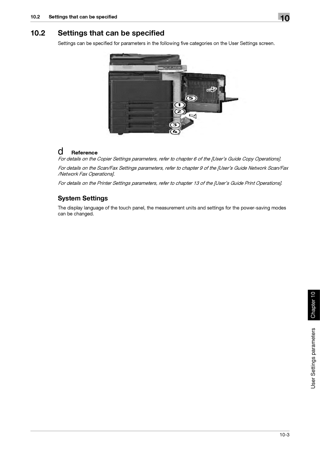 321 Studios MFX-C2828 manual Settings that can be specified, System Settings 