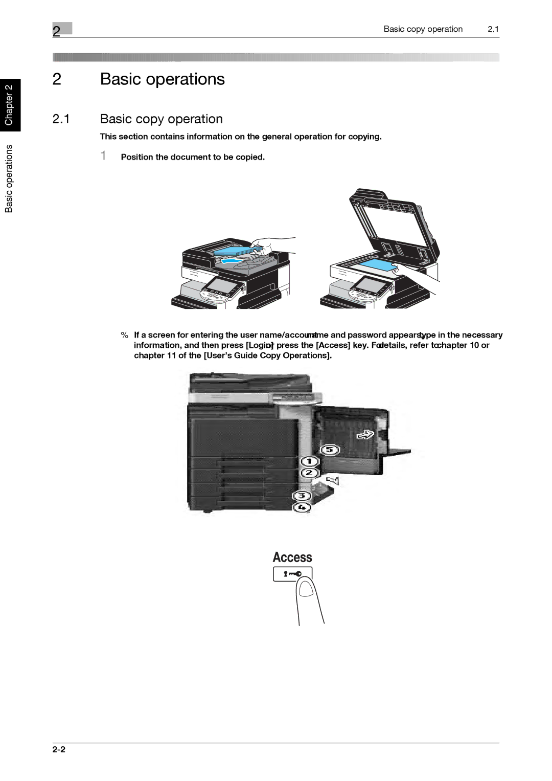 321 Studios MFX-C2828 manual Basic copy operation 