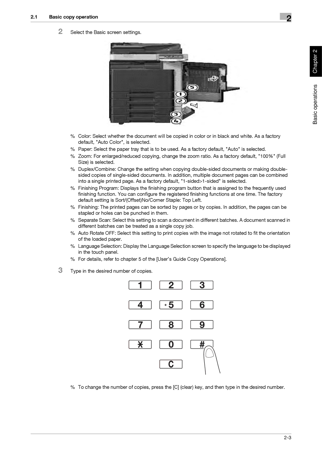 321 Studios MFX-C2828 manual Select the Basic screen settings 