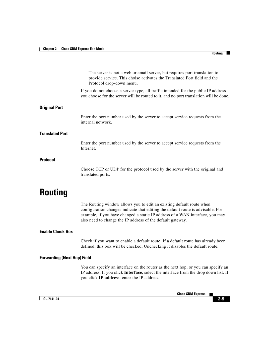 321 Studios OL-7141-04 manual Routing 