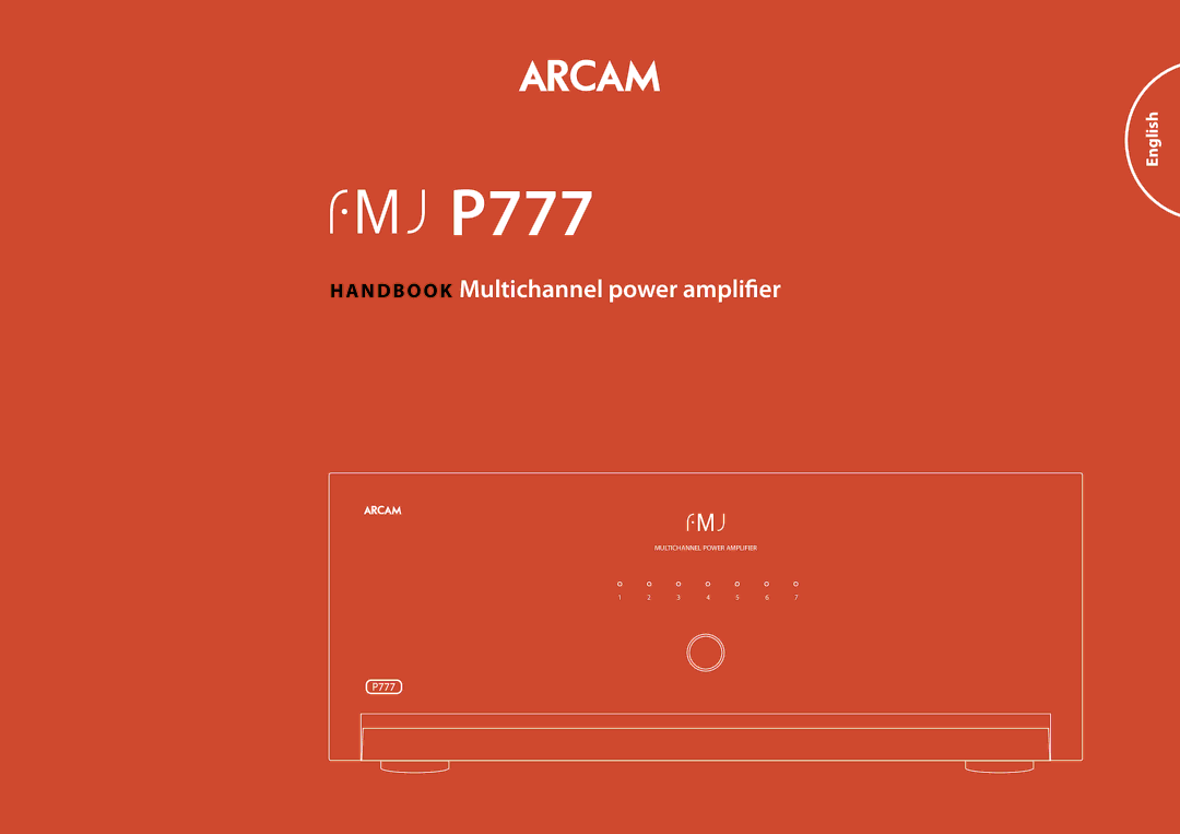 321 Studios P777 manual N d b o o k Multichannel power amplifier 