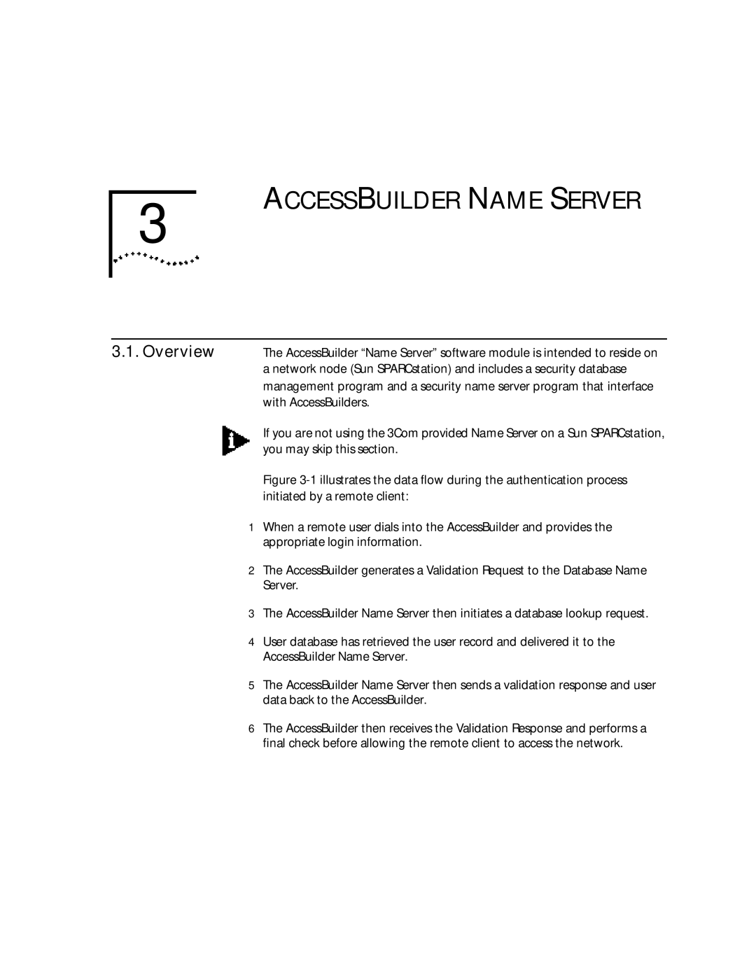 3Com 09-0704-001 manual Accessbuilder Name Server, Overview 