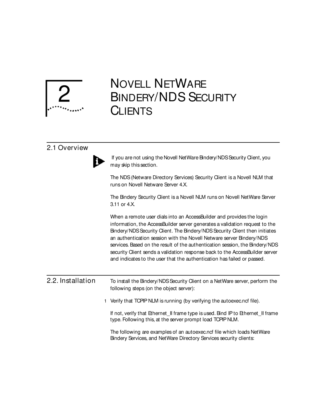 3Com 09-0704-001 manual Novell Netware BINDERY/NDS Security Clients, Overview 