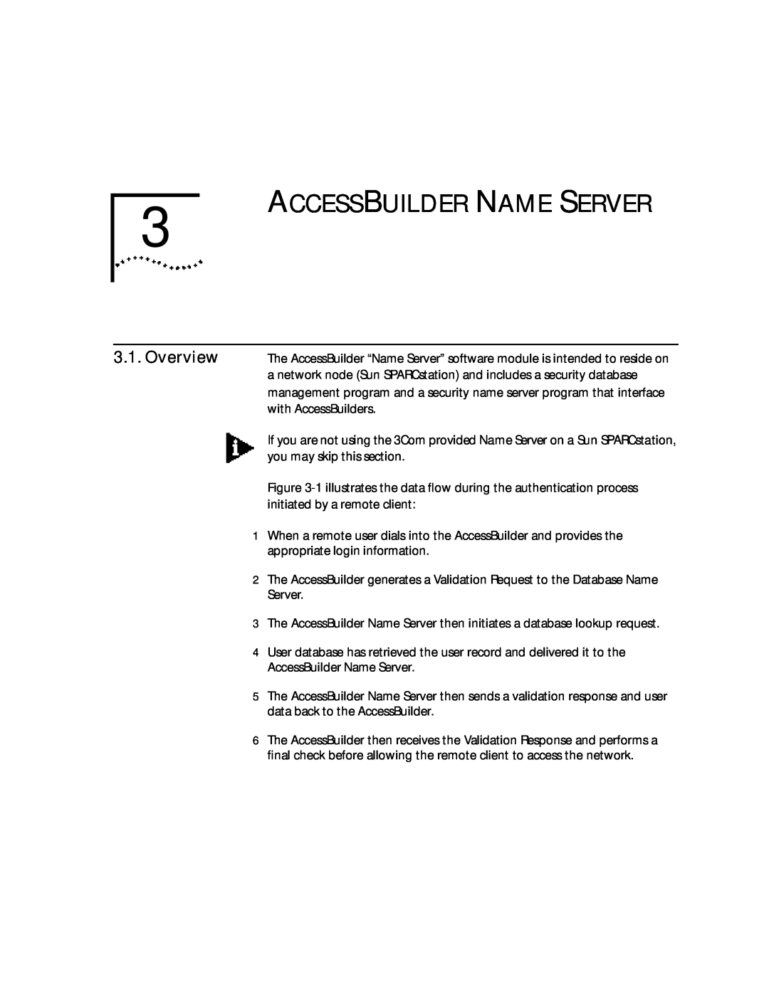 3Com 09-0704-001 manual Accessbuilder Name Server, Overview 