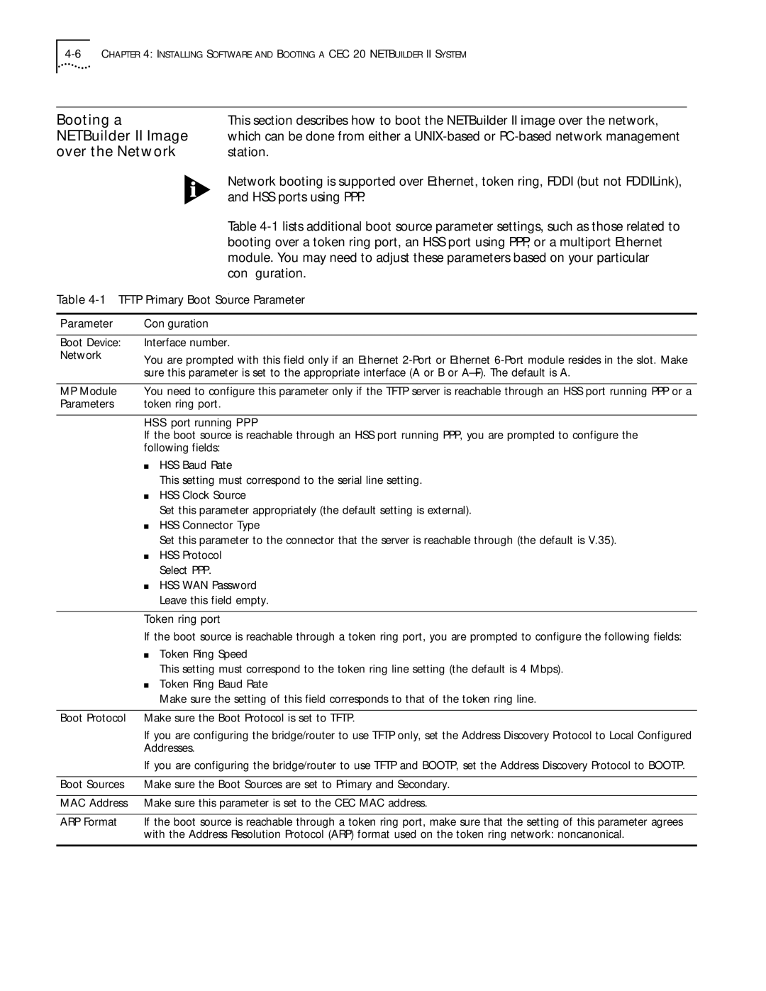 3Com 09-1324-000 manual Booting a, NETBuilder II Image, Over the Network, Station, Conﬁguration 