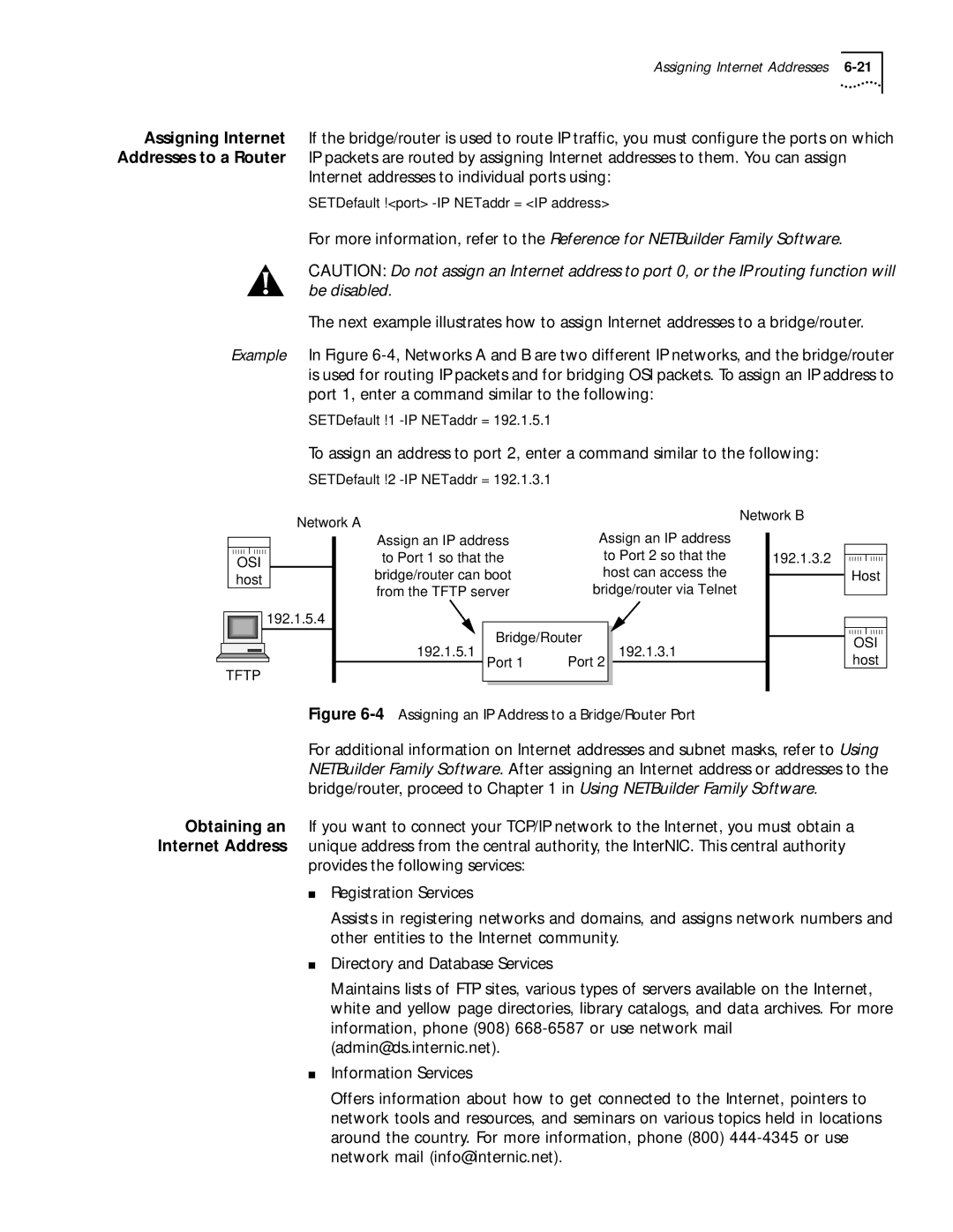 3Com 09-1324-000 manual Internet addresses to individual ports using, SETDefault !2 -IP NETaddr = 