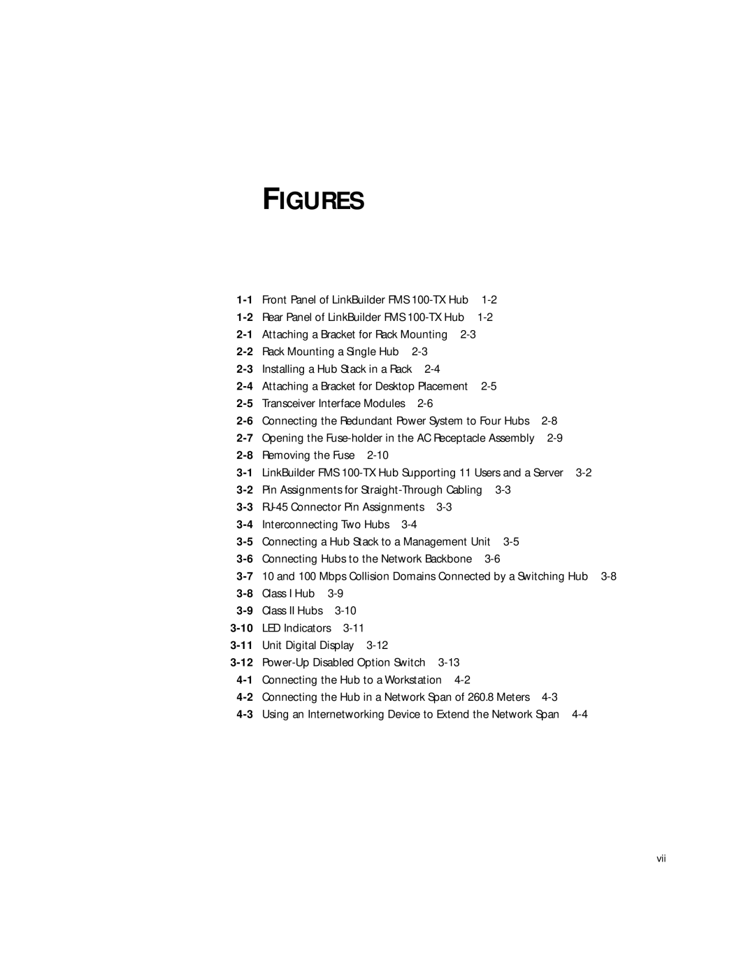 3Com 100 TX manual Figures 