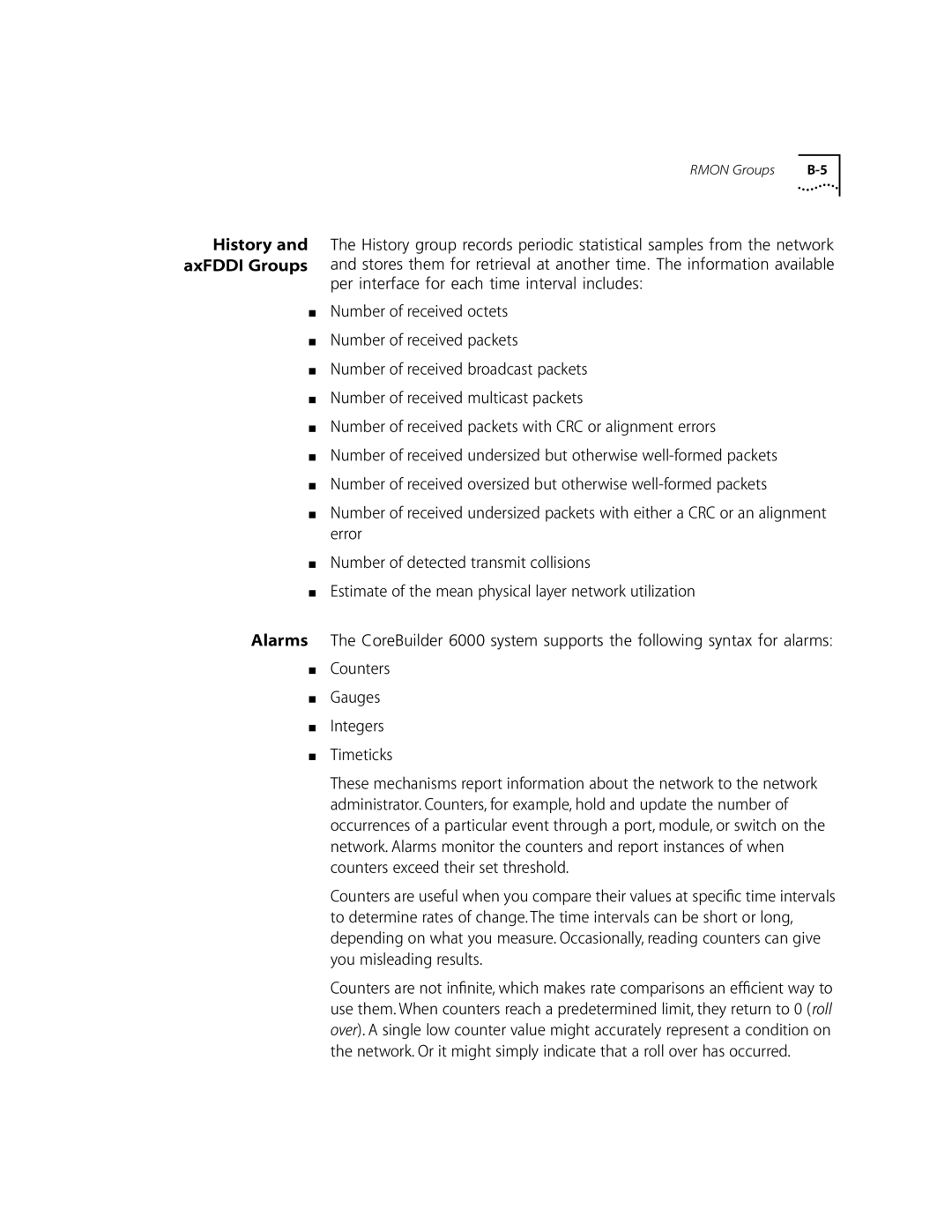 3Com 10002211 manual Rmon Groups 