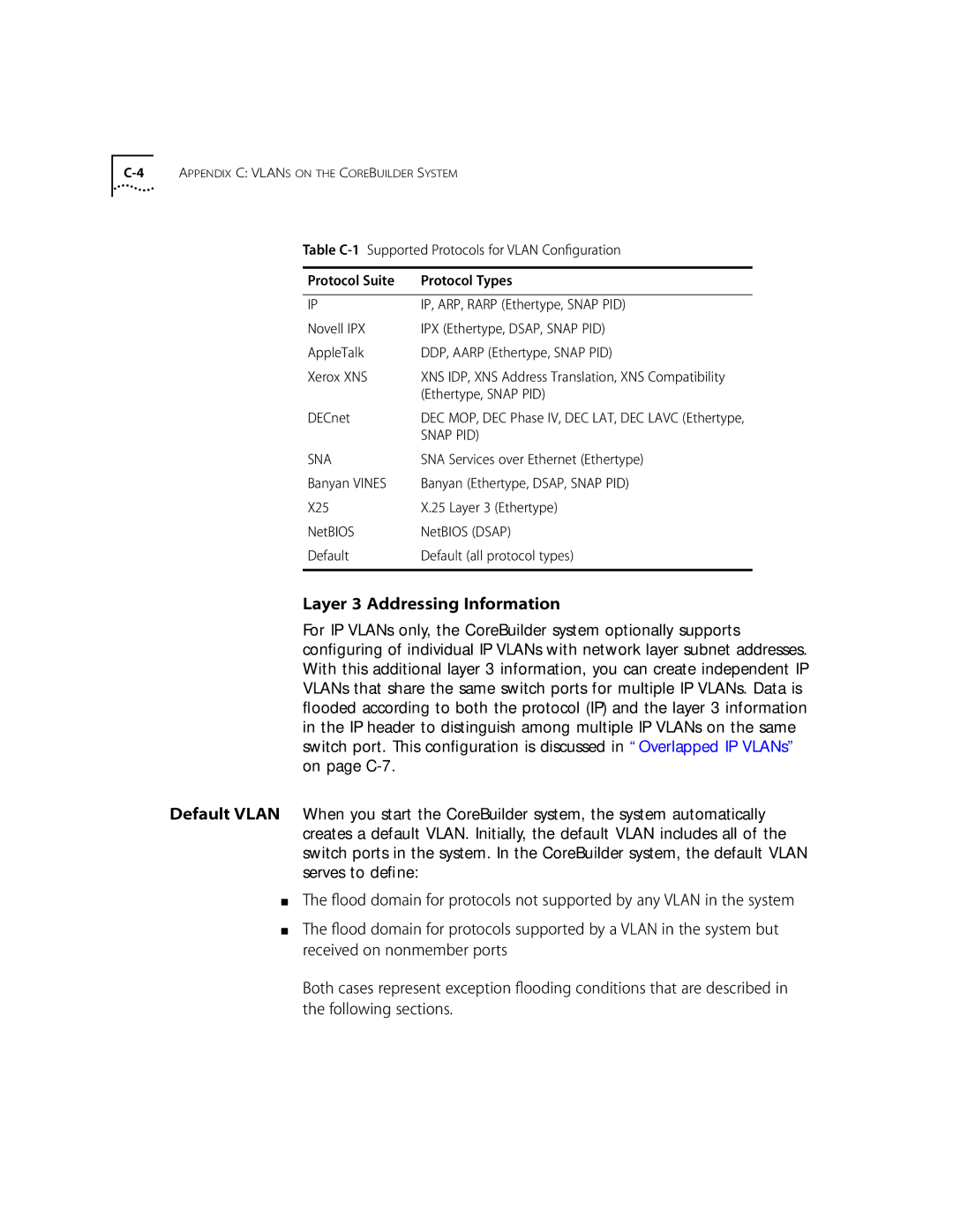 3Com 10002211 manual Layer 3 Addressing Information, Sna 