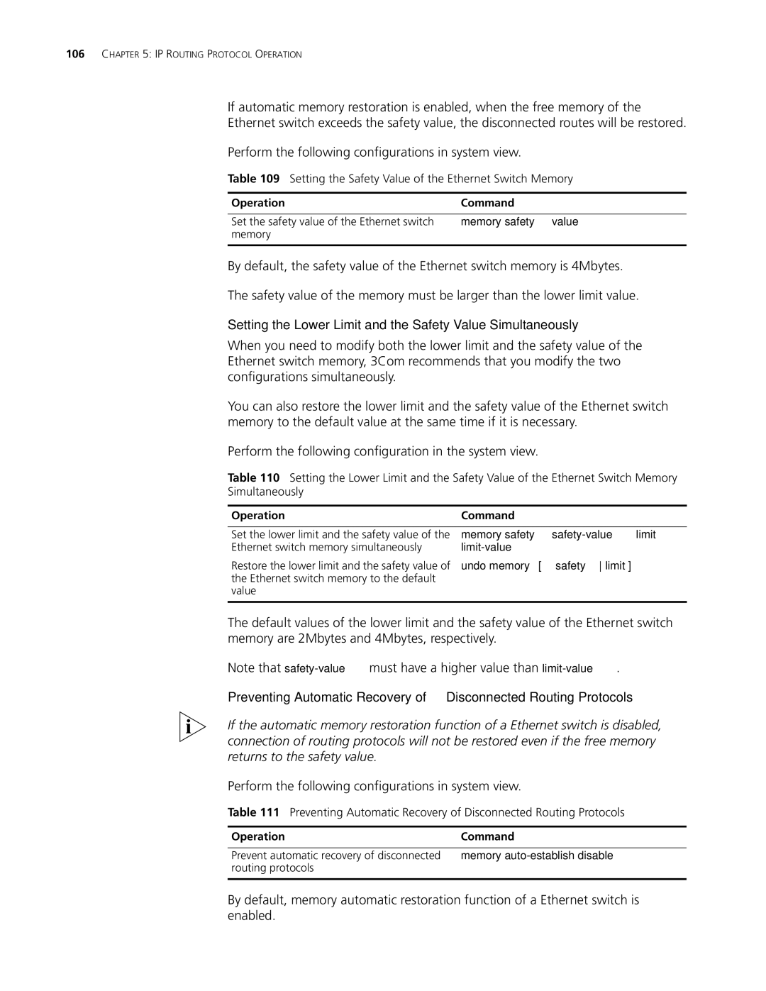 3Com 10014298 manual Setting the Lower Limit and the Safety Value Simultaneously 