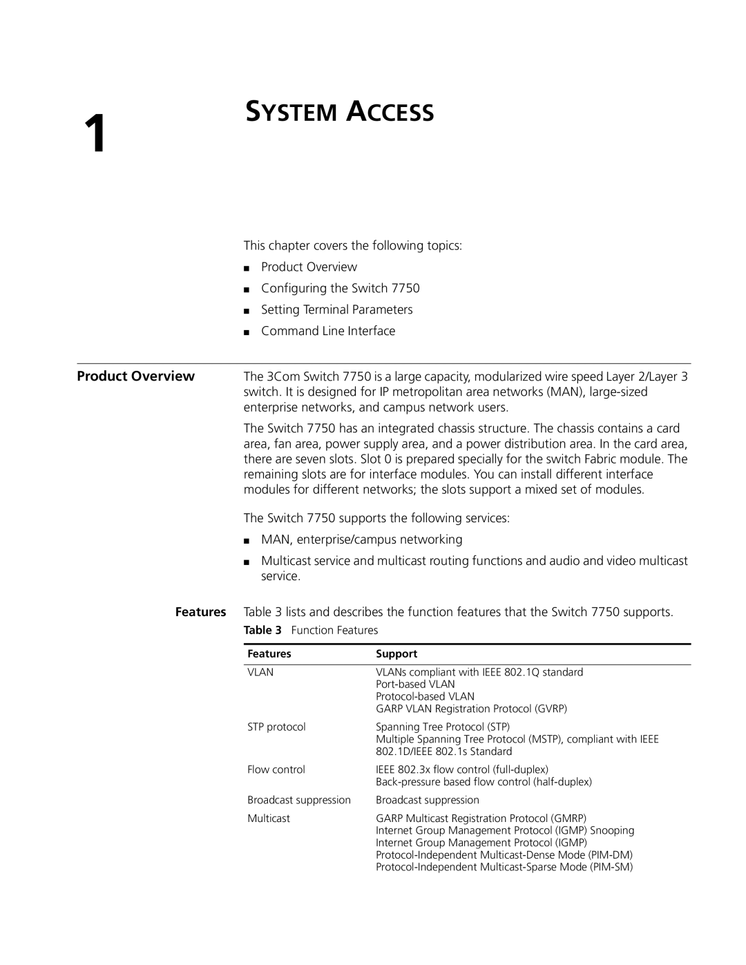 3Com 10014298 manual Product Overview 