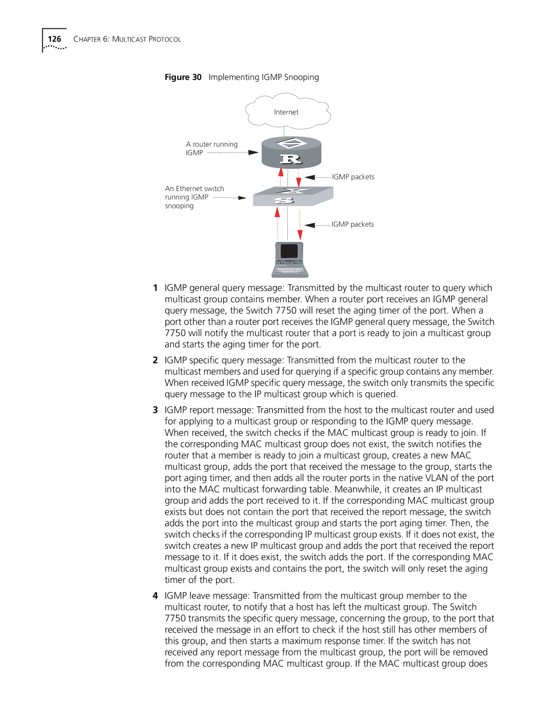 3Com 10014298 manual Implementing Igmp Snooping 