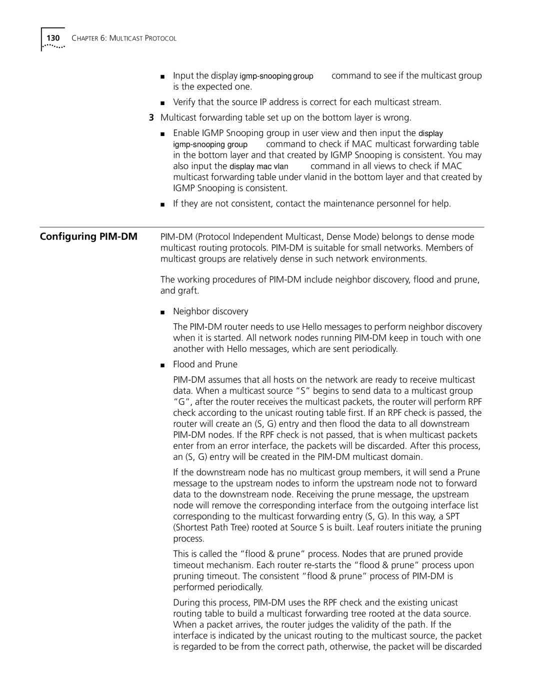 3Com 10014298 manual Multicast Protocol 