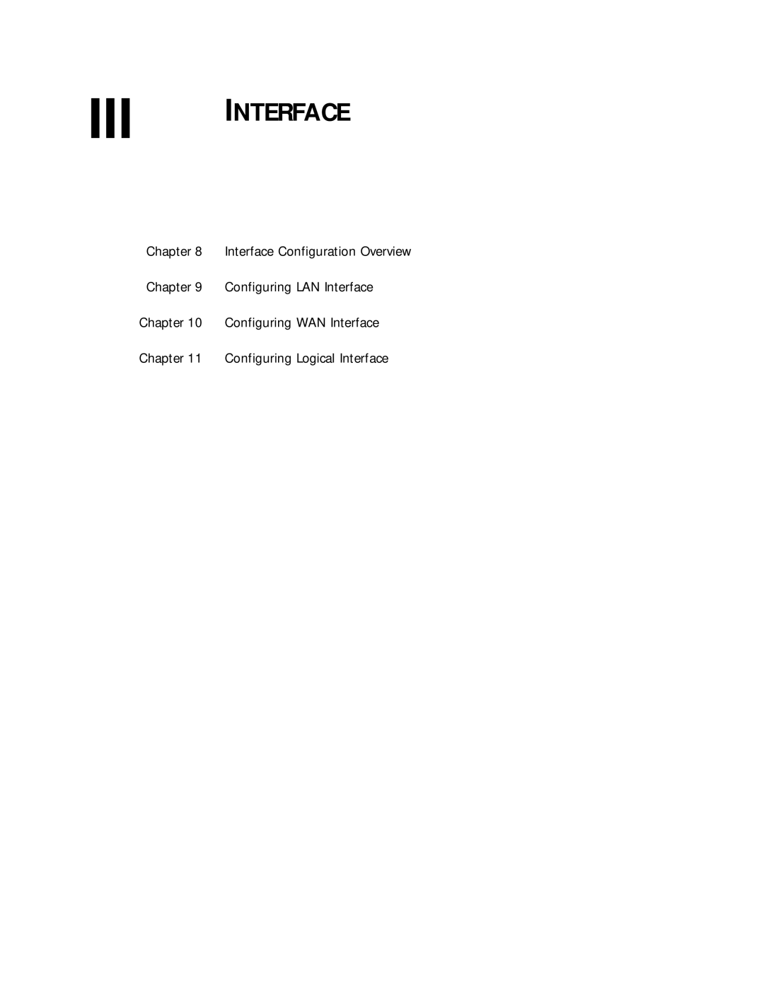 3Com 10014299 manual III Interface 