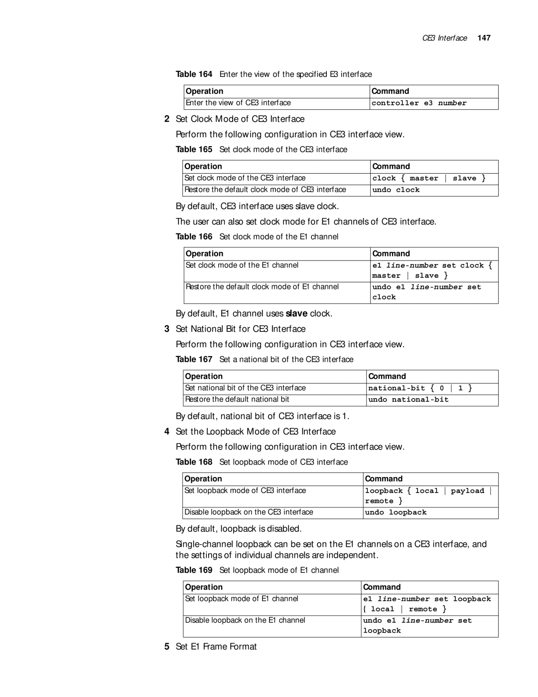 3Com 10014299 manual Enter the view of the specified E3 interface 