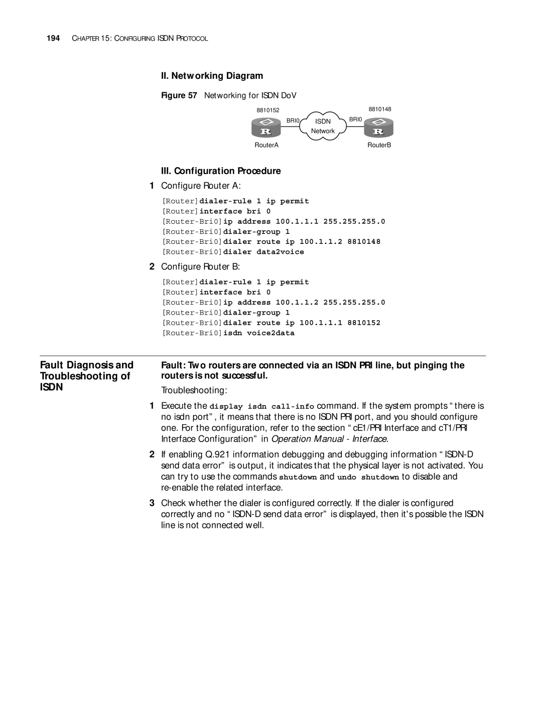 3Com 10014299 manual Configure Router a, Configure Router B 