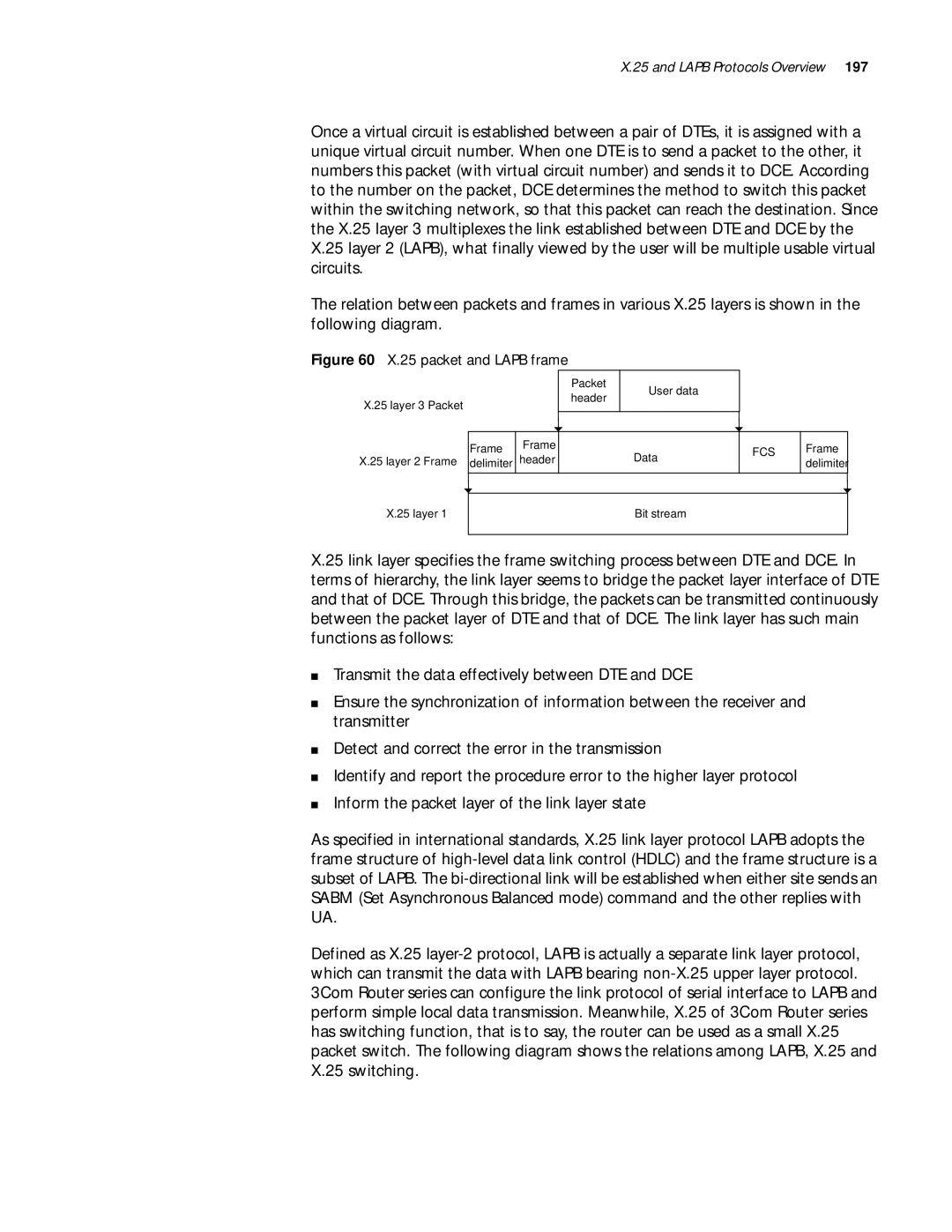 3Com 10014299 manual packet and Lapb frame 