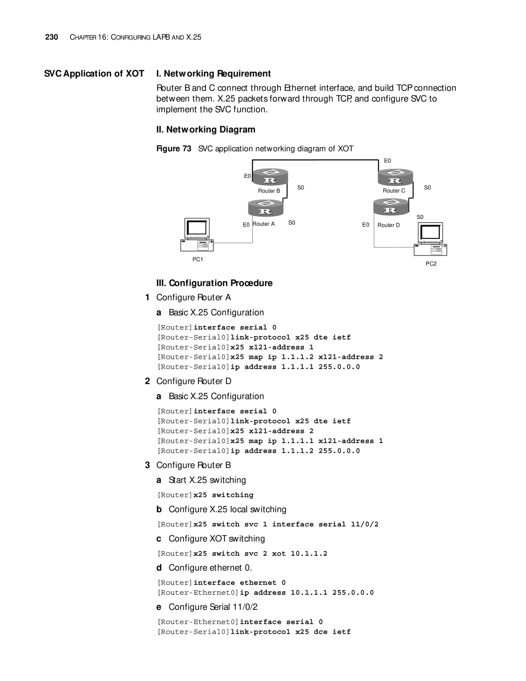 3Com 10014299 manual SVC Application of XOT I. Networking Requirement 