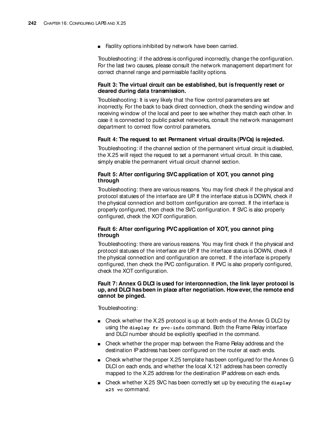 3Com 10014299 manual Facility options inhibited by network have been carried 