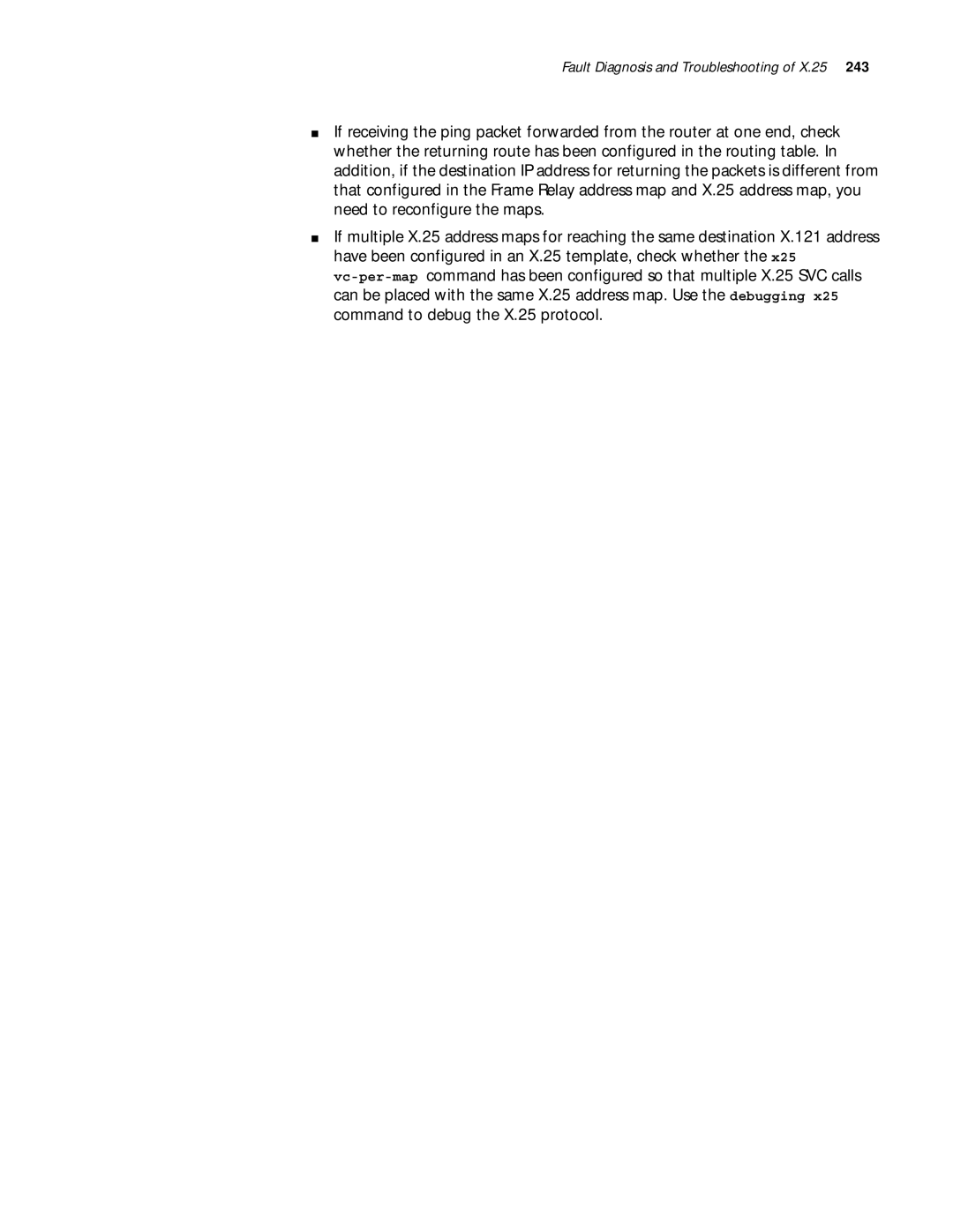 3Com 10014299 manual Fault Diagnosis and Troubleshooting of X.25 