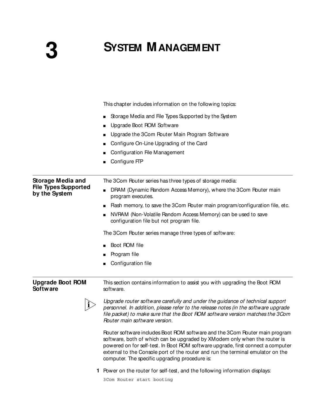 3Com 10014299 manual Storage Media and File Types Supported by the System, Softwaresoftware 